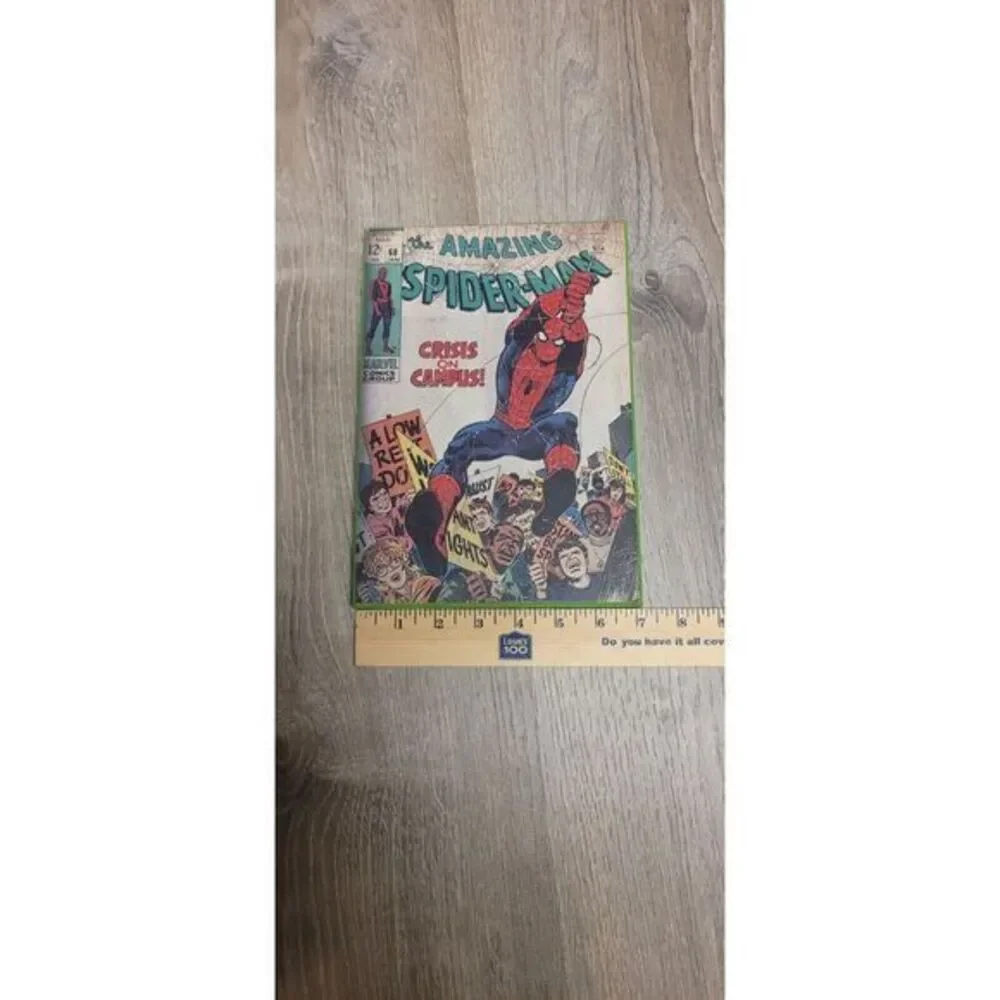 Marvel Amazing Spider-Man‎ Crisis Campus Wood Wall Decor Comics Art